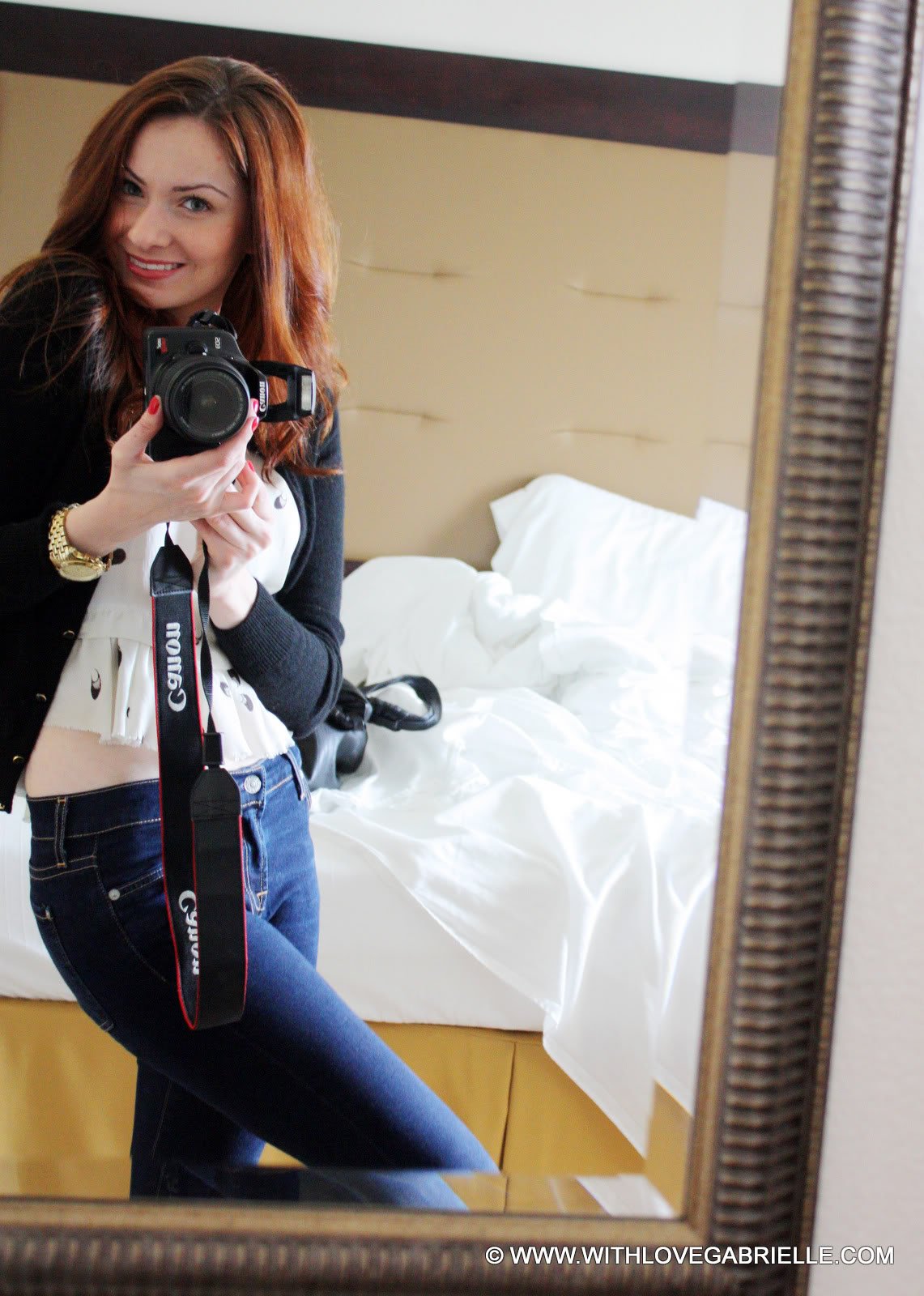 Marta Tryshak wearing 7 for All Mankind Skinny Jeans in Rinsed Indigo